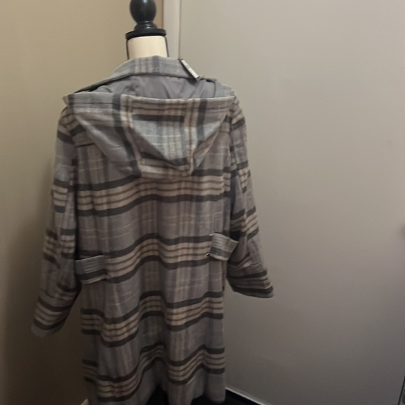 Faux Wool Plaid Coat 22/24 - Picture 6 of 7
